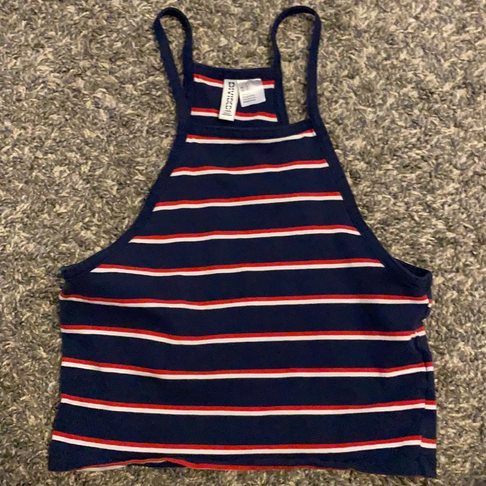 Red, white, and blue halter tank top from h&m